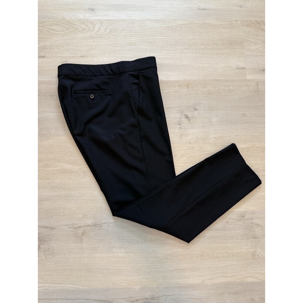 J.Crew Dress Pants Women’s 6 Black Bi-Stretch Wool Blend Trouser Straight Leg